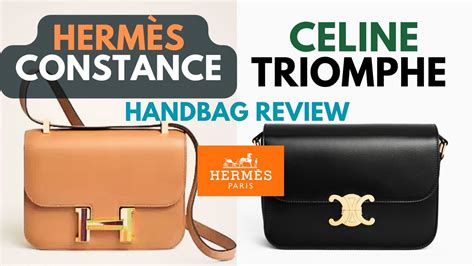 hermes constance vs celine triomphe|hermes constance review.